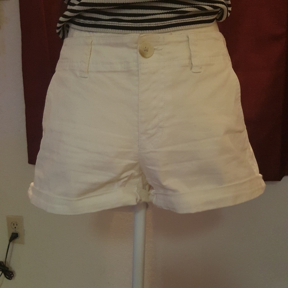 White shorts.